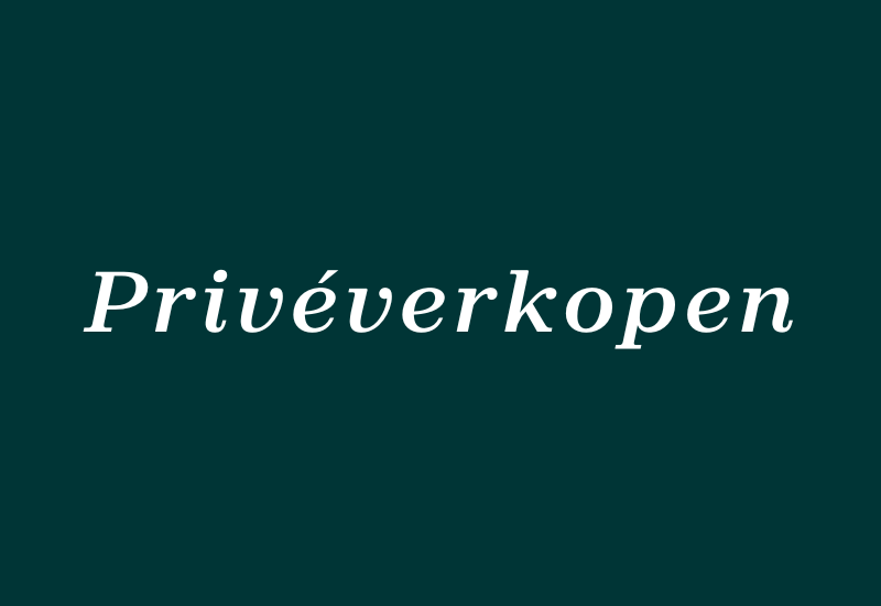 Priv&eacute;verkopen